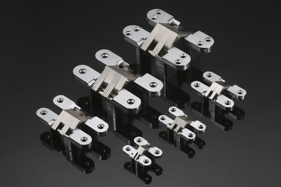 Acero inoxidable de la mortaja del soporte de la prenda impermeable invisible ajustable interior de la bisagra