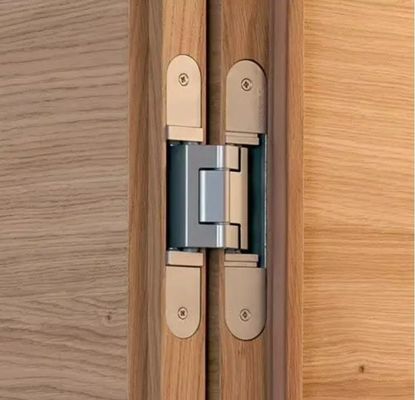 Distancia de perforación de 25 mm pizarra pulida y cepillada negro bisagras ocultas / bisagras cruzadas ocultas 1,2 mm