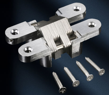 Acero inoxidable de la bisagra invisible resistente cruzada estable para la puerta de madera